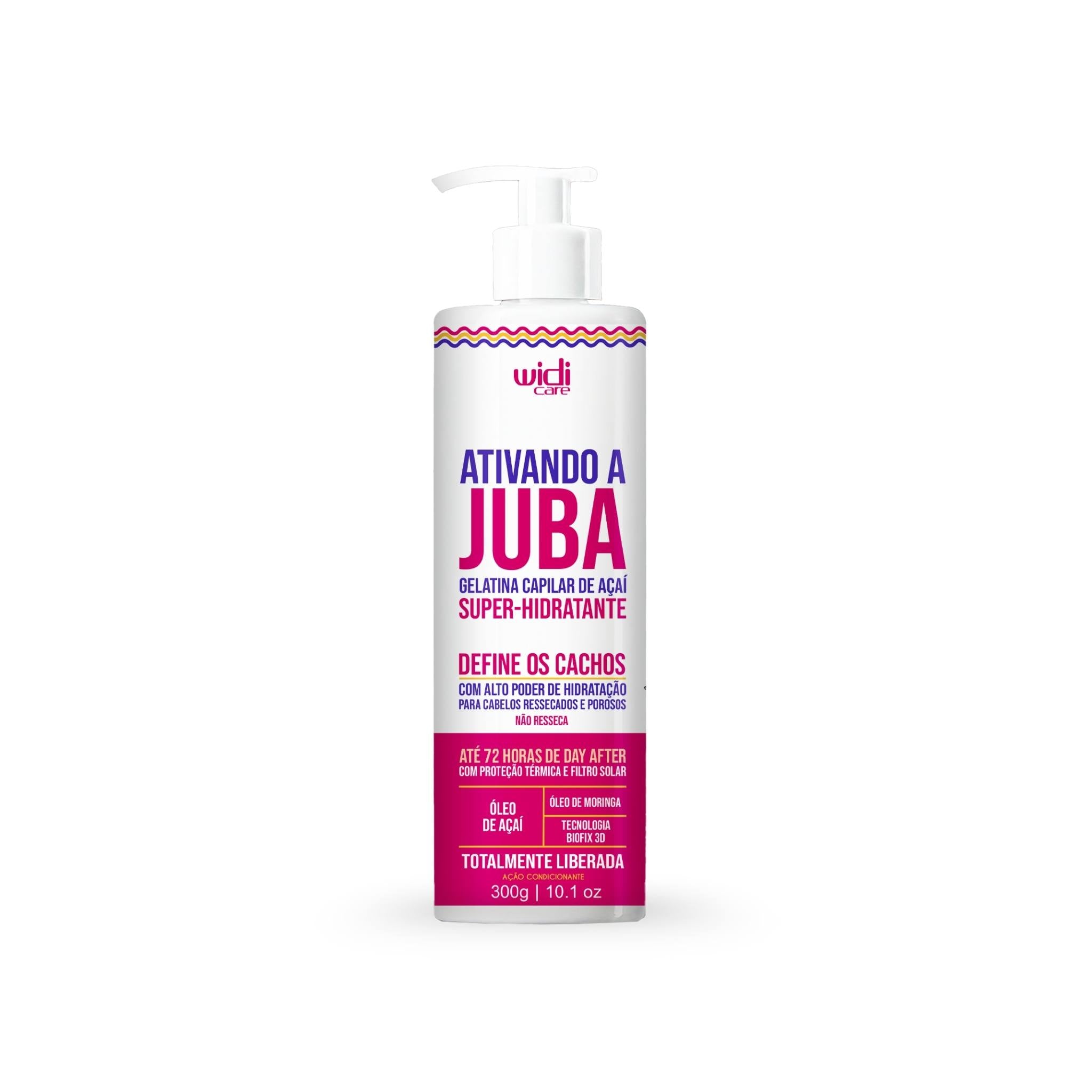 Ativando a Juba Gelatina Super Hidratante 300g - Widi Care