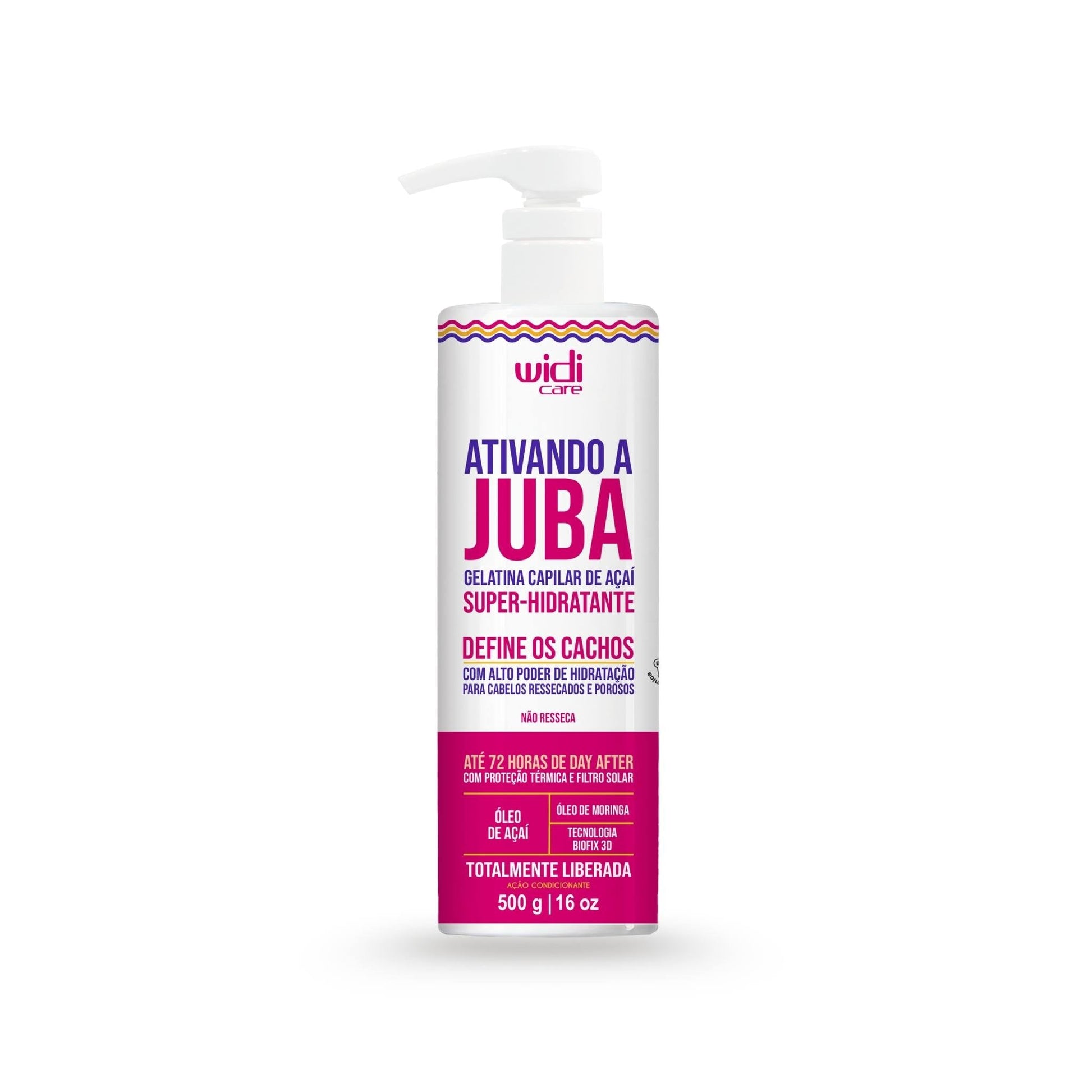 Ativando a Juba Gelatina Super Hidratante 500g - Widi Care