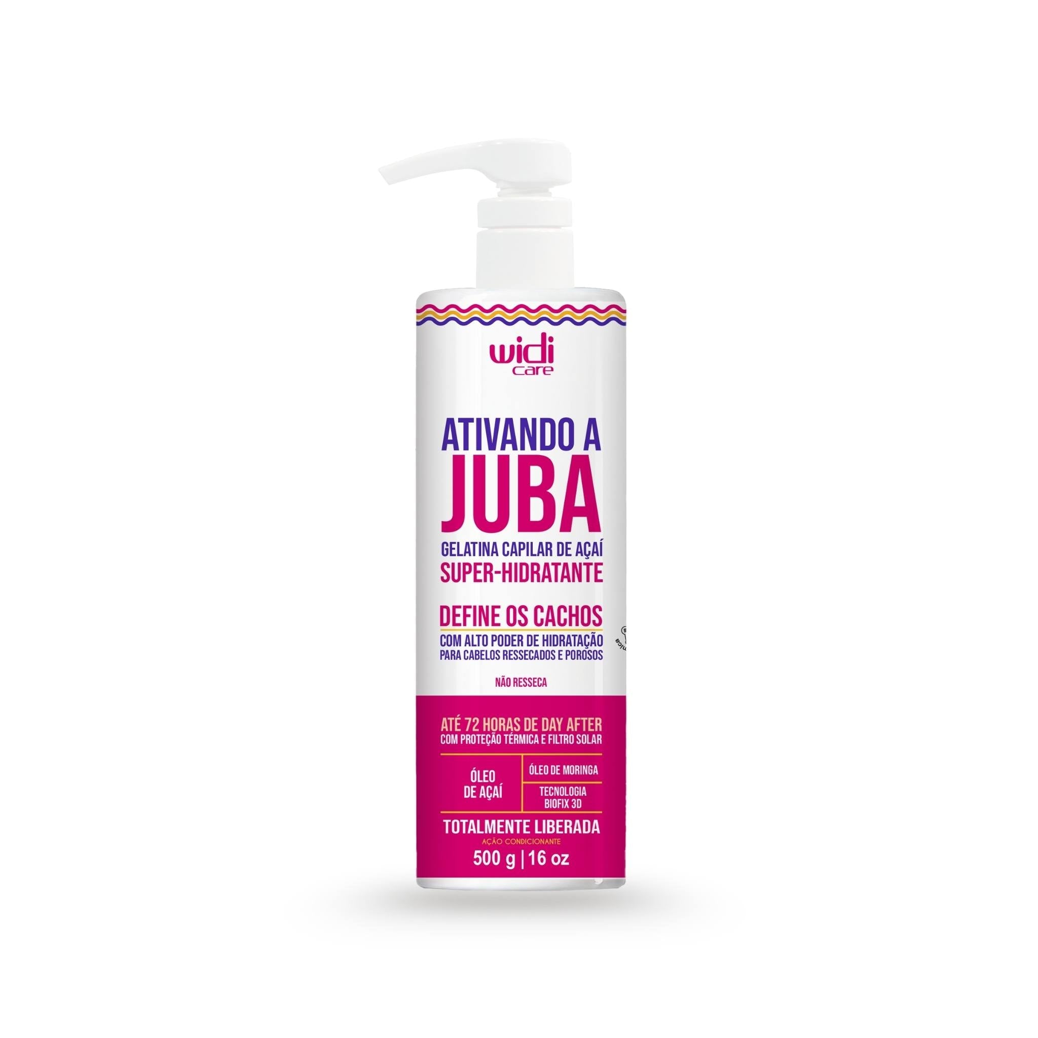 Ativando a Juba Gelatina Super Hidratante 500g - Widi Care
