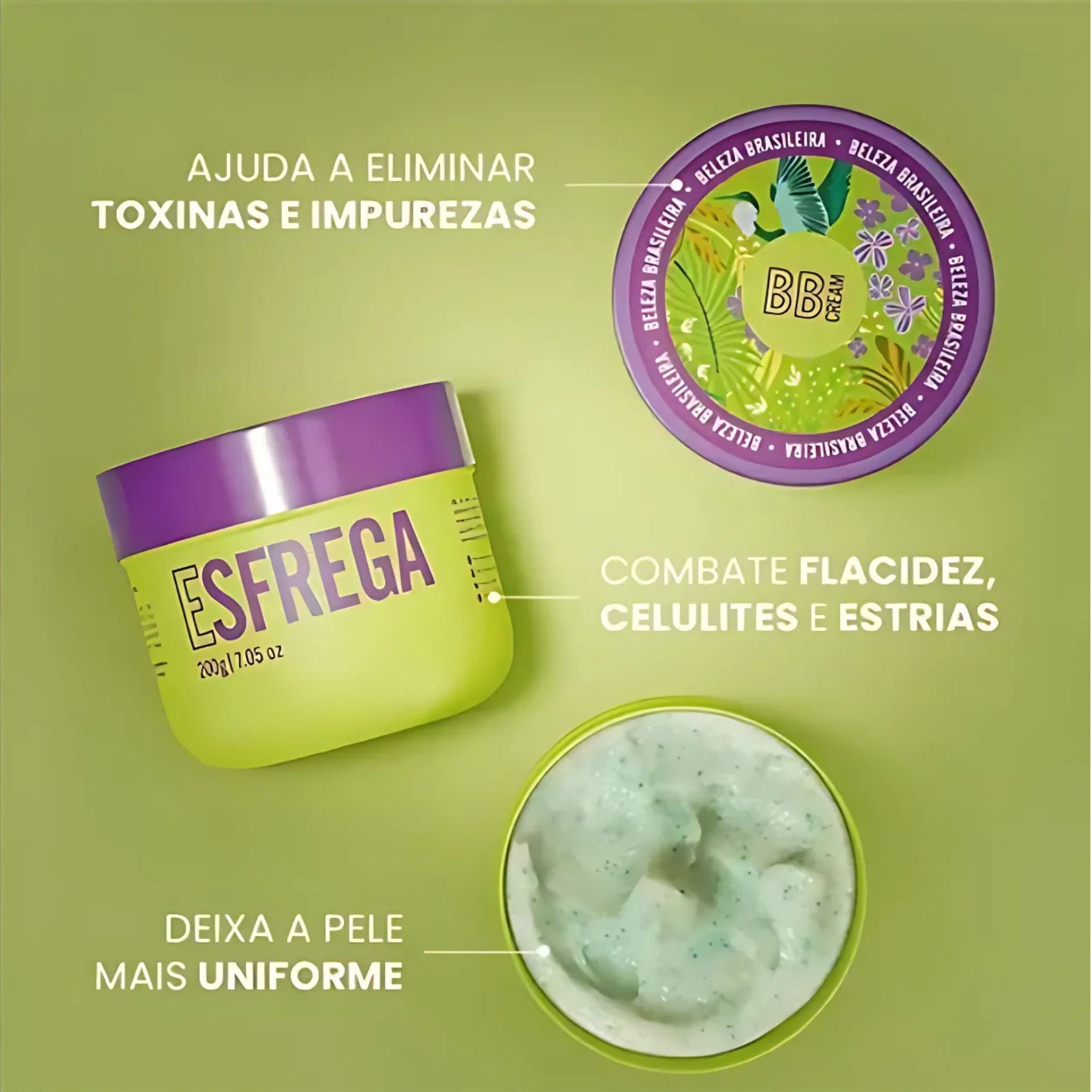 Esfrega Bumbum Esfoliante Corporal 200ml - Beleza Brasileira