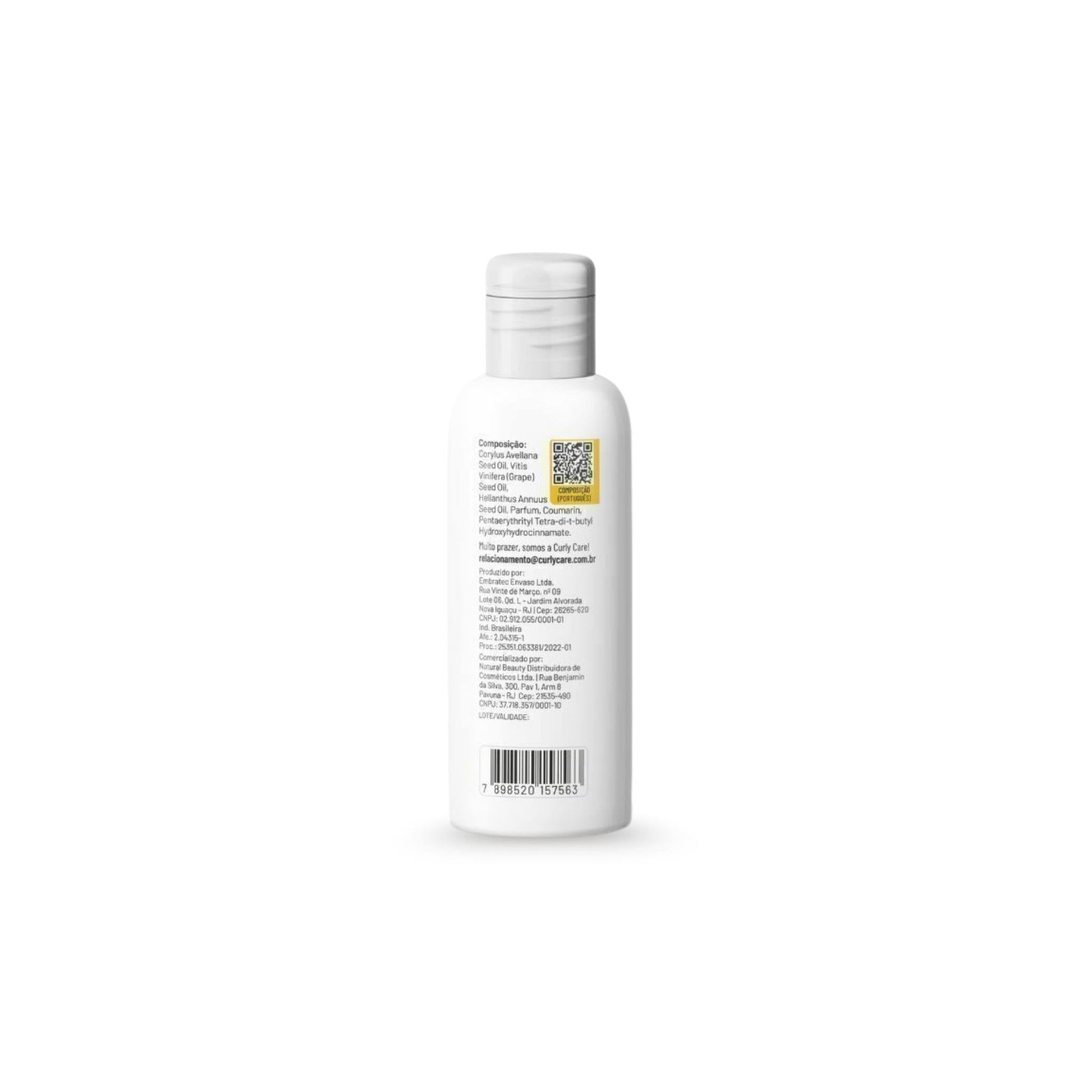 Óleo Mix Antiporosidade Avelã e Semente de Uva N 60mL - Curly Care