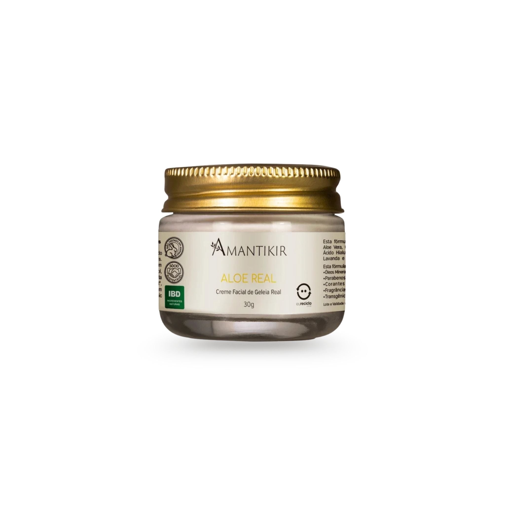 Creme Facial de Geleia Real 30g - Amantikir | Dermabox