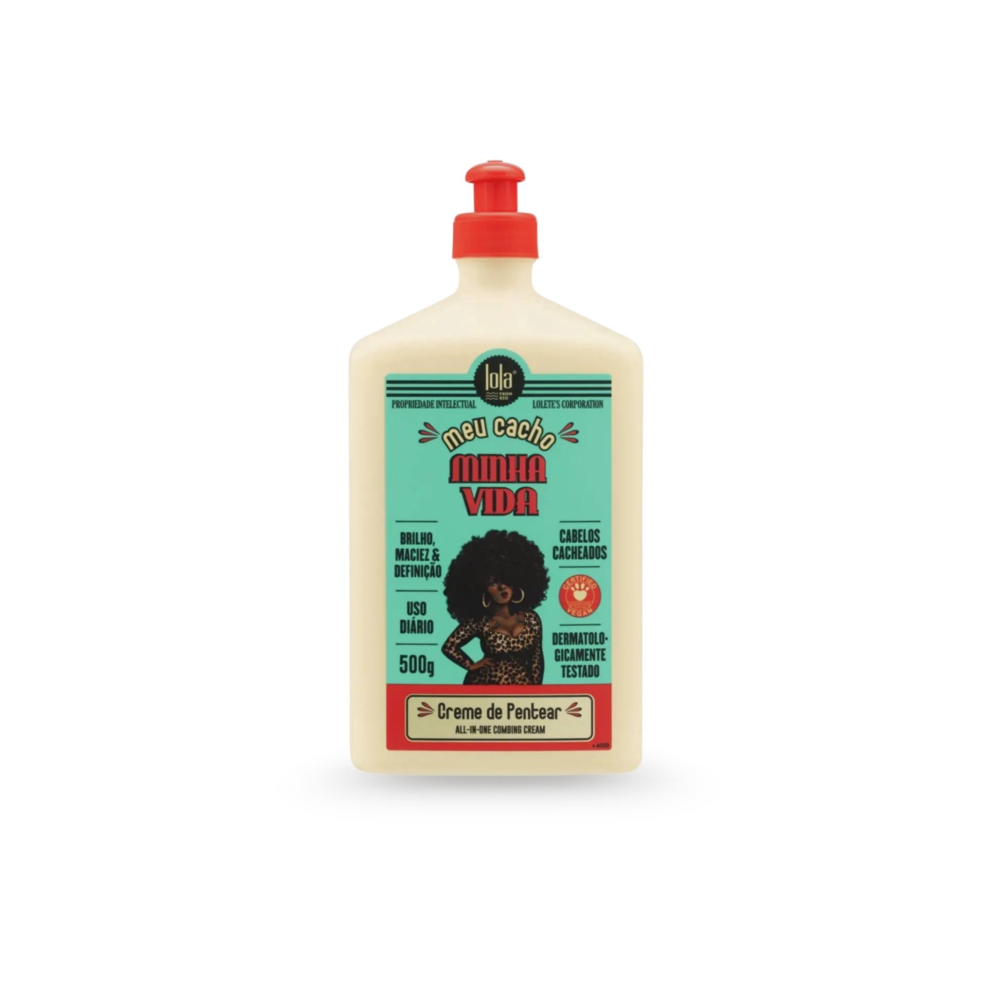 Meu Cacho Minha Vida - Creme de Pentear Memorizador de Cachos 500g - Lola Cosmetics