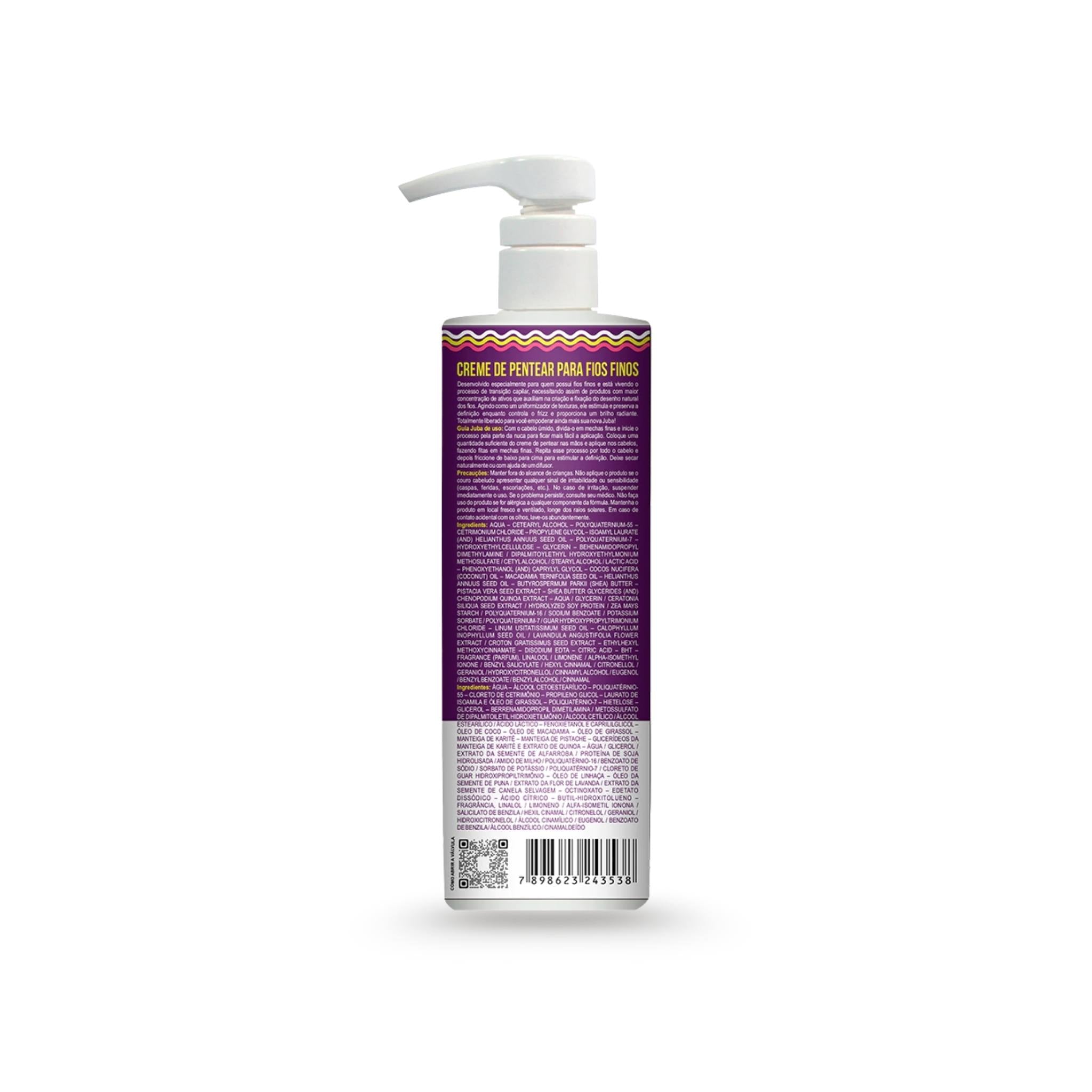 Juba Transição Capilar Creme de Pentear Textura Leve 500mL - Widi Care