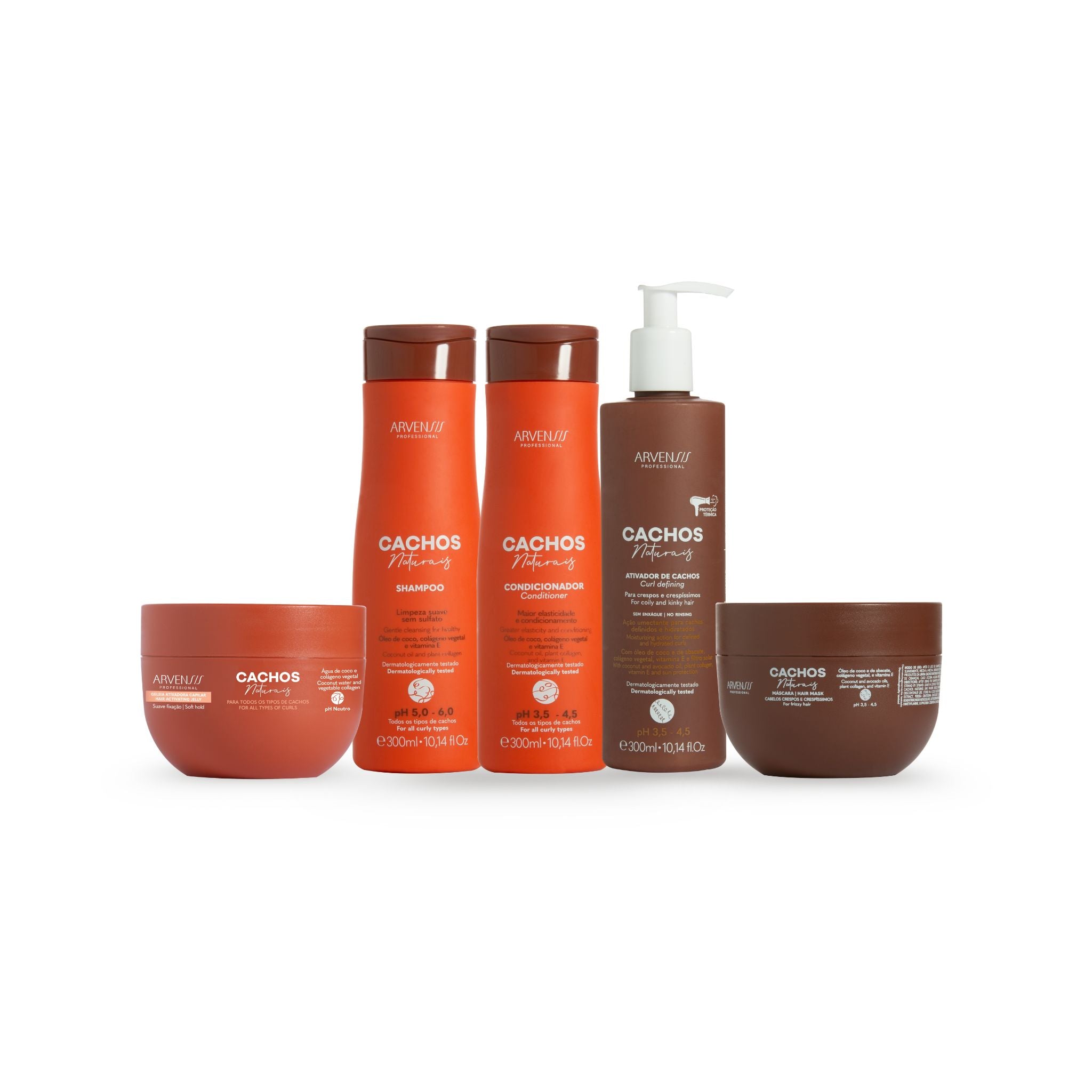 Combo Completo Cachos Naturais (Crespos/Crespíssimos) - Arvensis