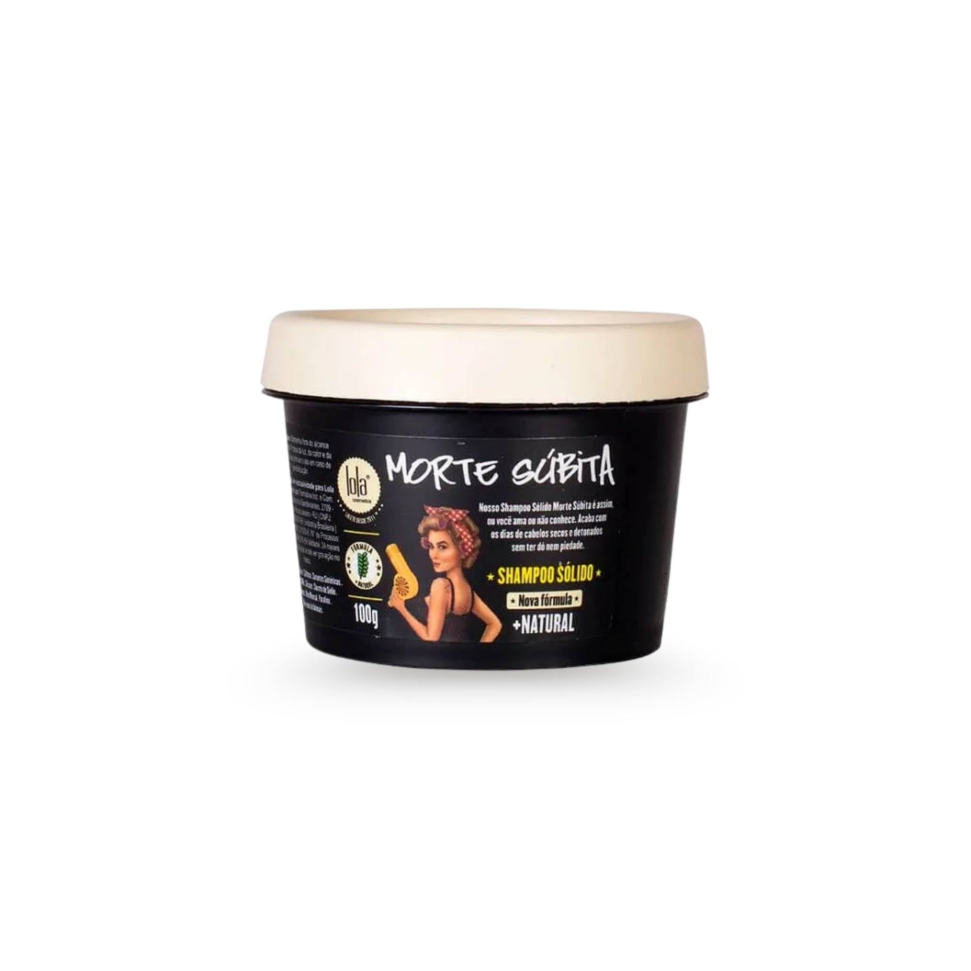 Shampoo Sólido Detox Esfoliante Morte Súbita 100g - Lola Cosmetics