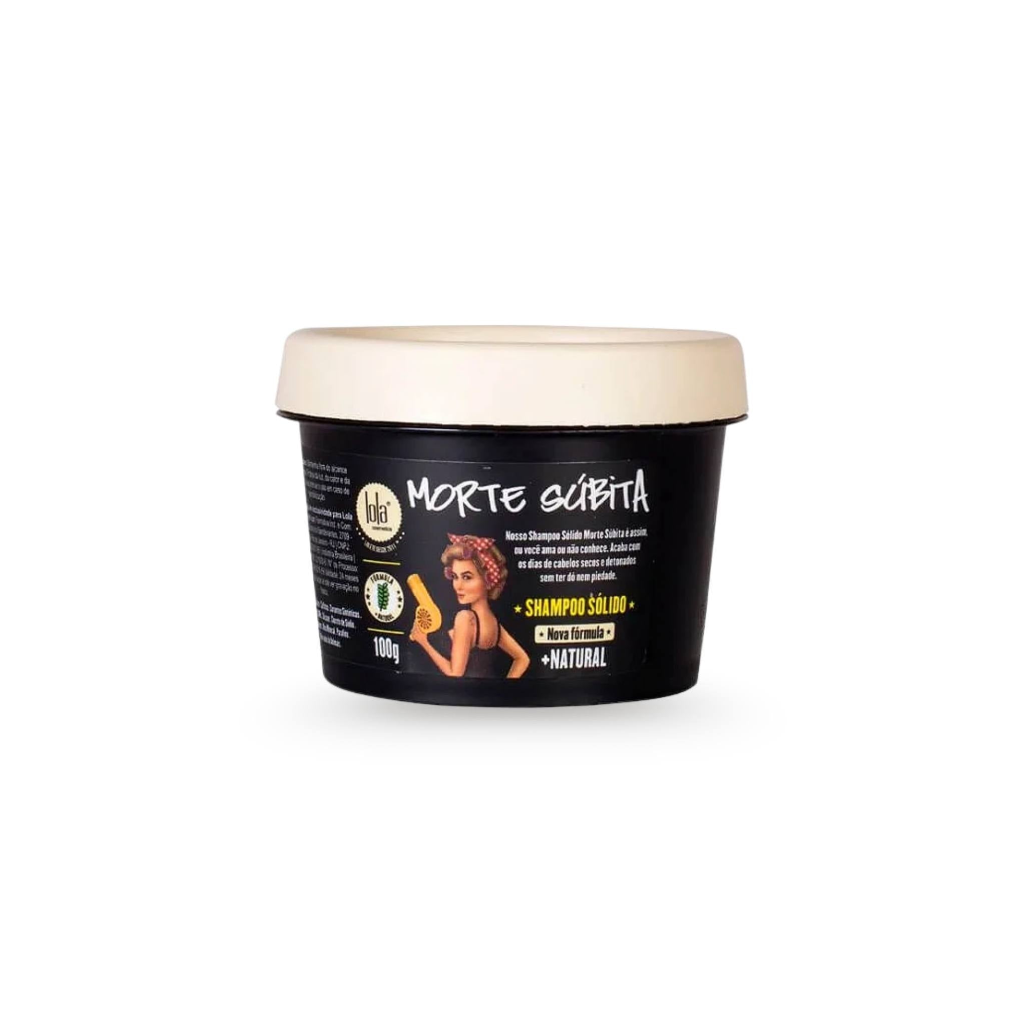 Shampoo Sólido Detox Esfoliante Morte Súbita 100g - Lola Cosmetics