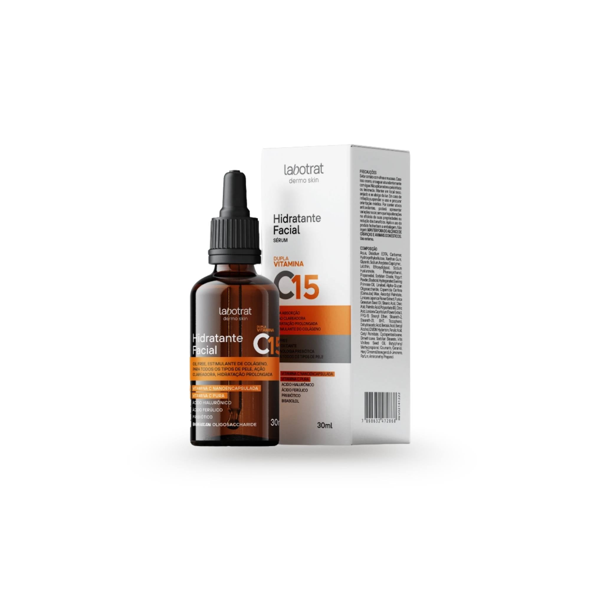 Hidratante Facial Vitamina C 15% Dermo Skin 30mL - Labotrat