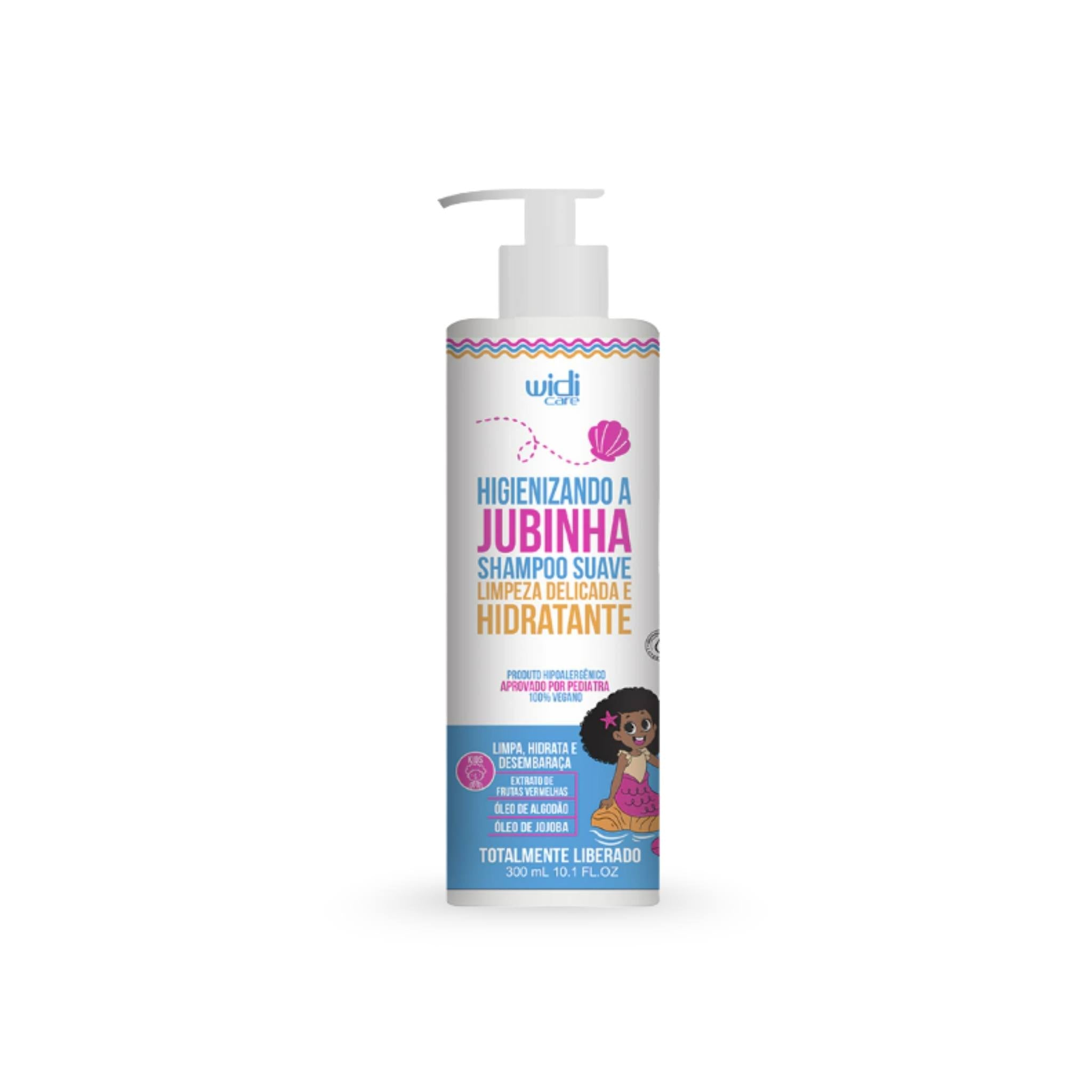 Higienizando a Jubinha Shampoo Suave Limpeza Delicada e Hidratante 300mL - Widi Care