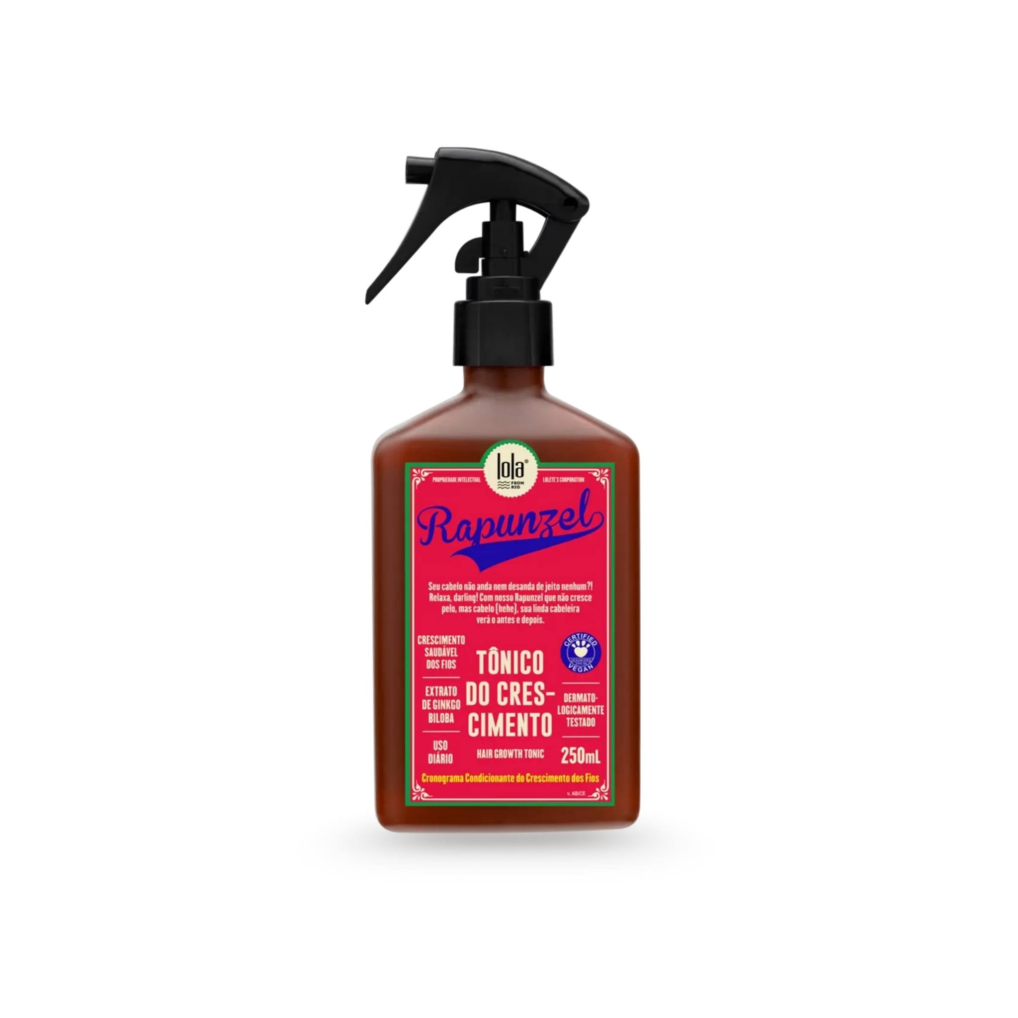 Rapunzel Tônico do Crescimento 250ml - Lola Cosmetics