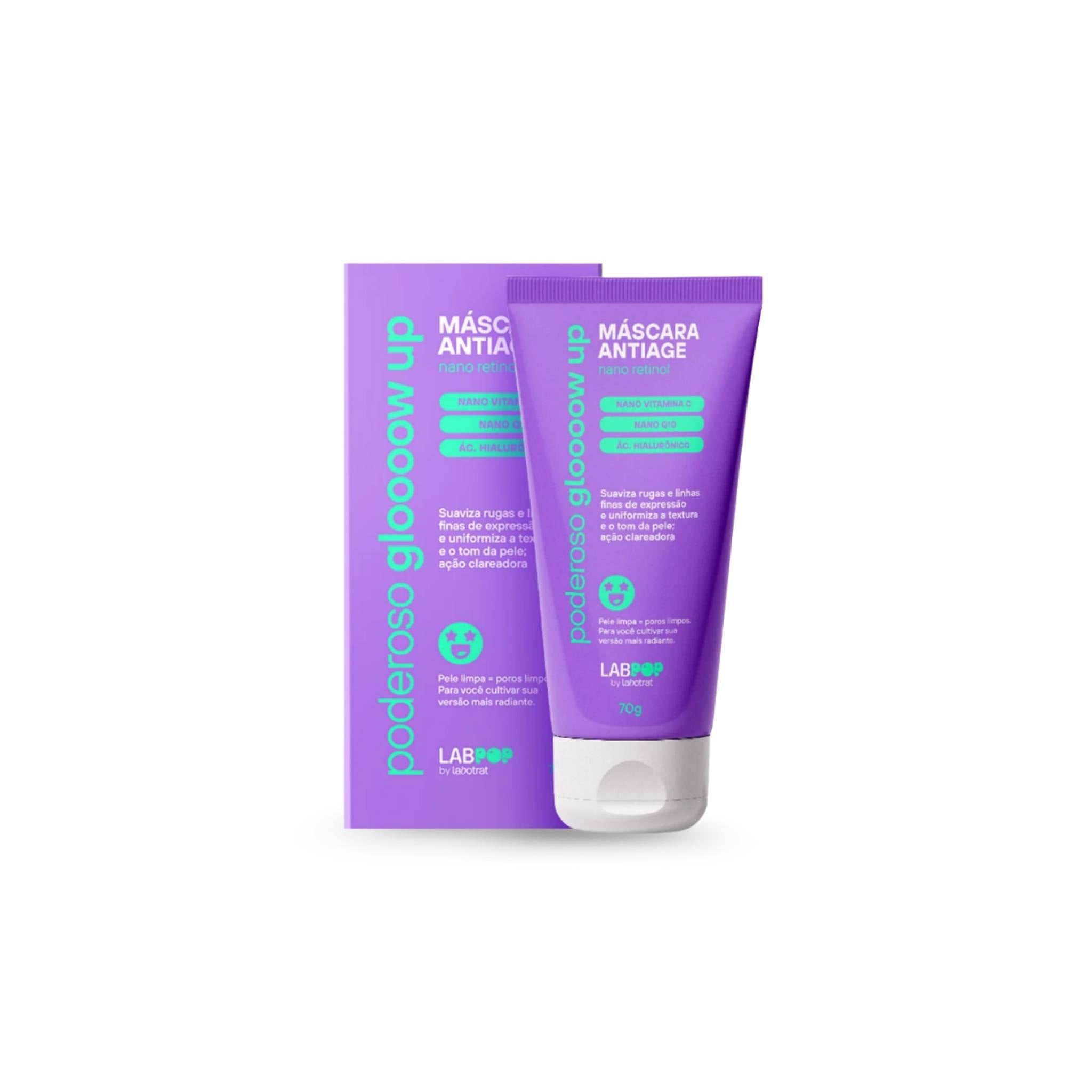 Máscara Facial Poderoso Glow Up Facial LabPop 70g - Labotrat