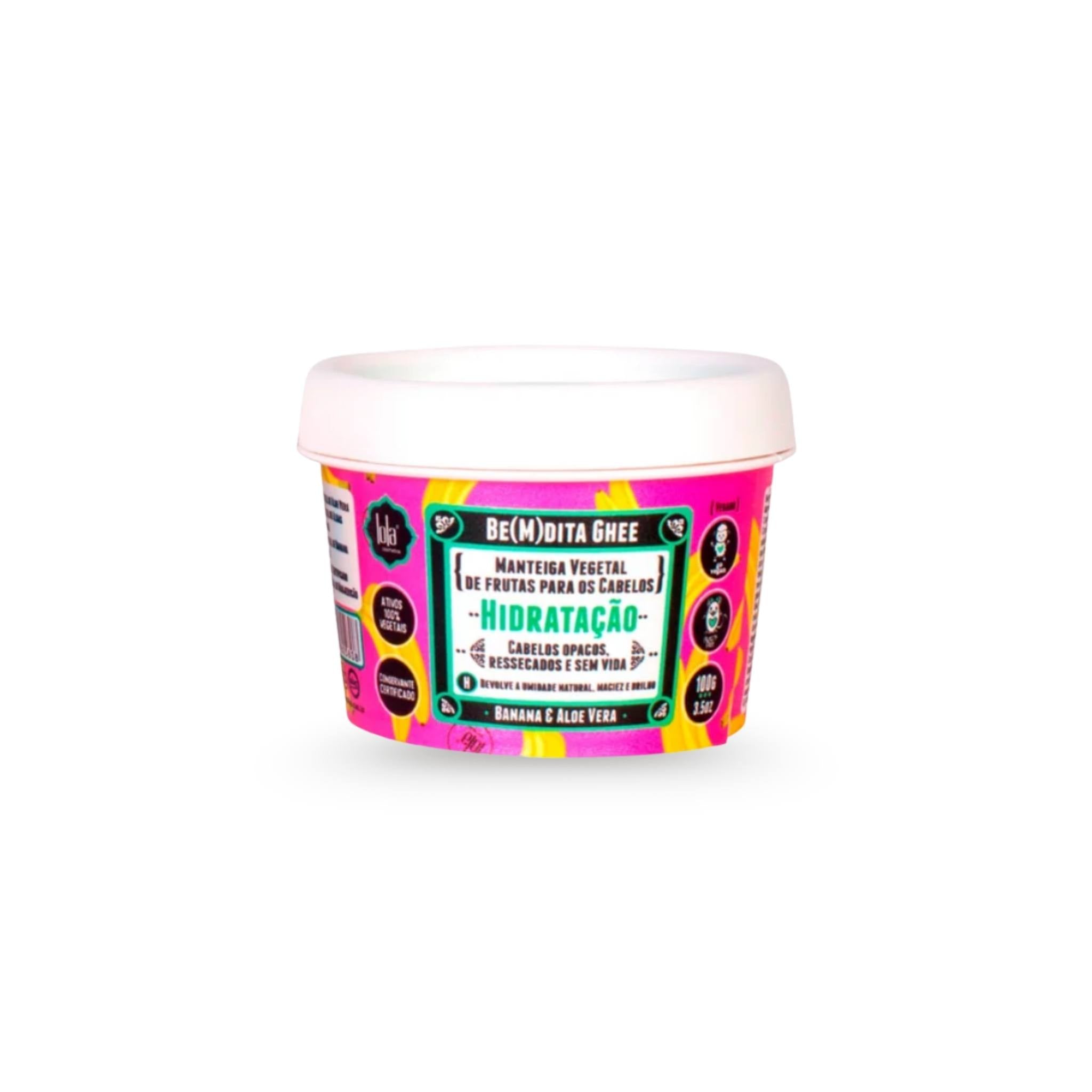 Bemdita Ghee - Hidratação Banana e Aloe Vera 100g -  Lola Cosmetics