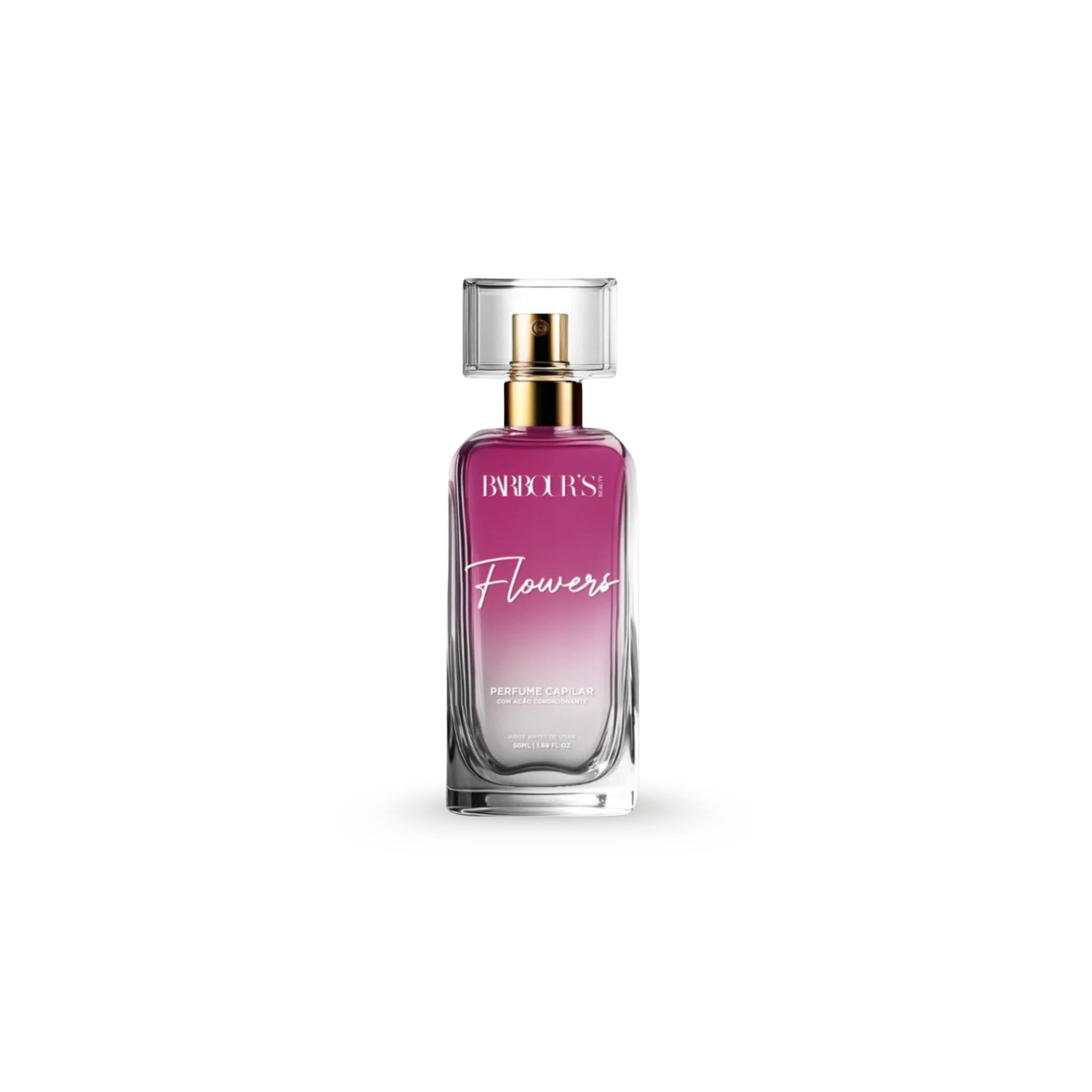 Perfume Para Cabelo / Finalizador Termoativo Flowers 50ml - ‎Barbour's Beauty