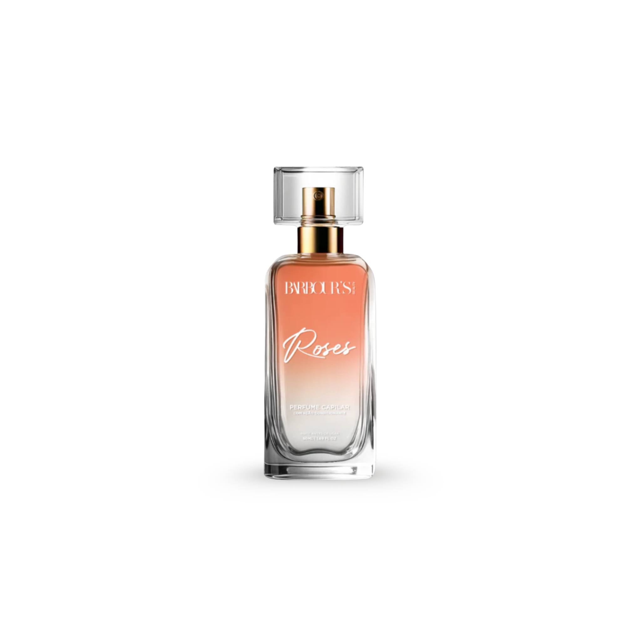 Perfume Para Cabelo / Finalizador Termoativo Roses 50ml - ‎Barbour's Beauty
