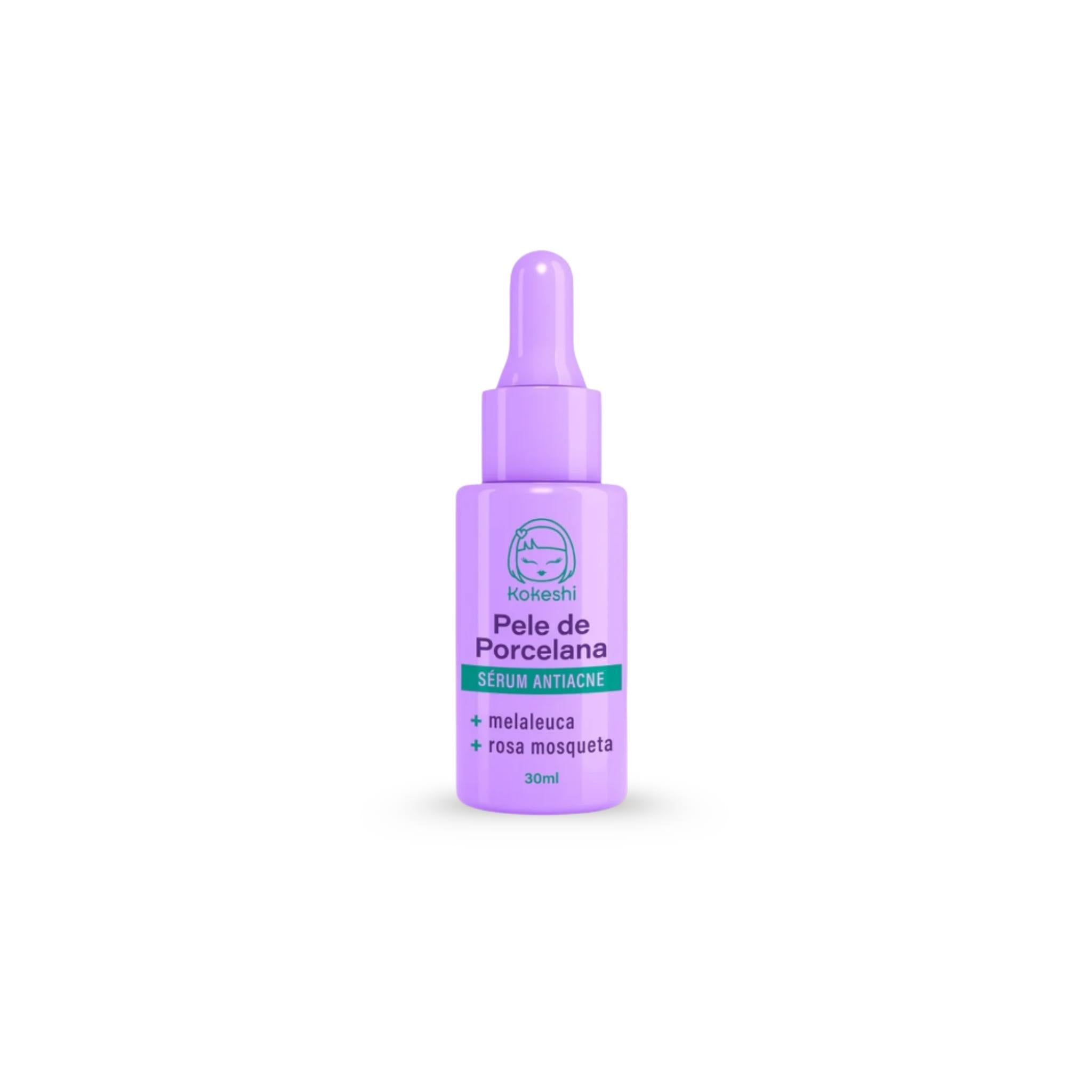 Sérum Facial Antiacne Pele De Porcelana 30mL - Kokeshi