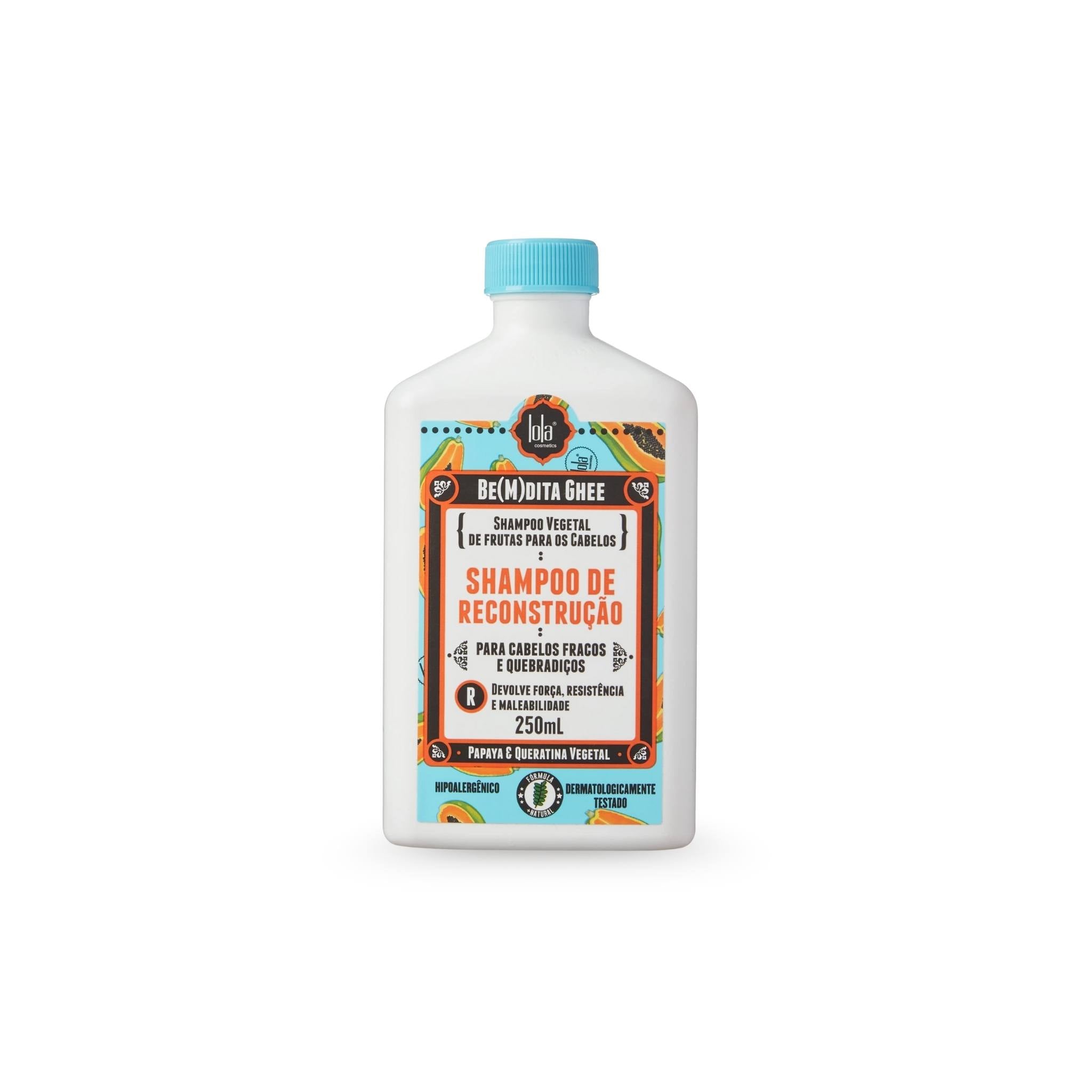 Shampoo Bemdita Ghee Reconstrução Mamão 250mL - Lola Cosmetics