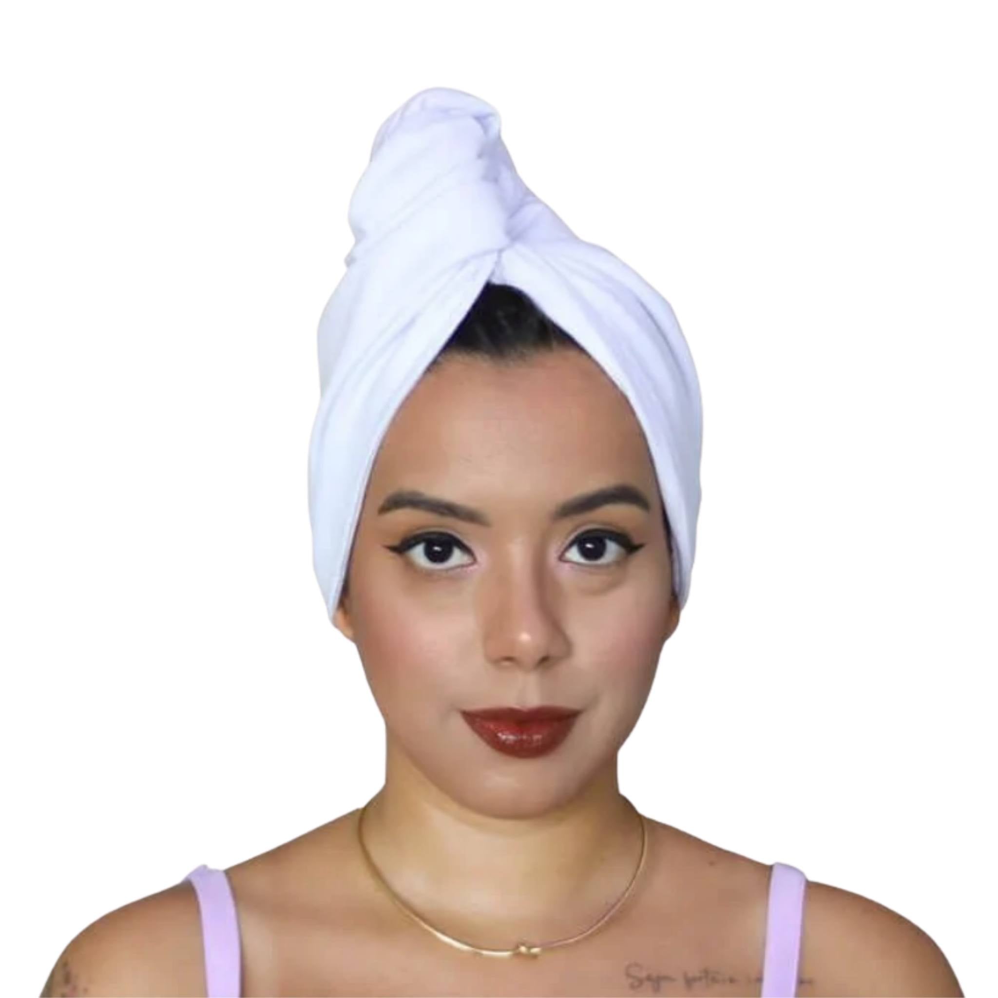Toalha de Malha Turbante Branca - Turban