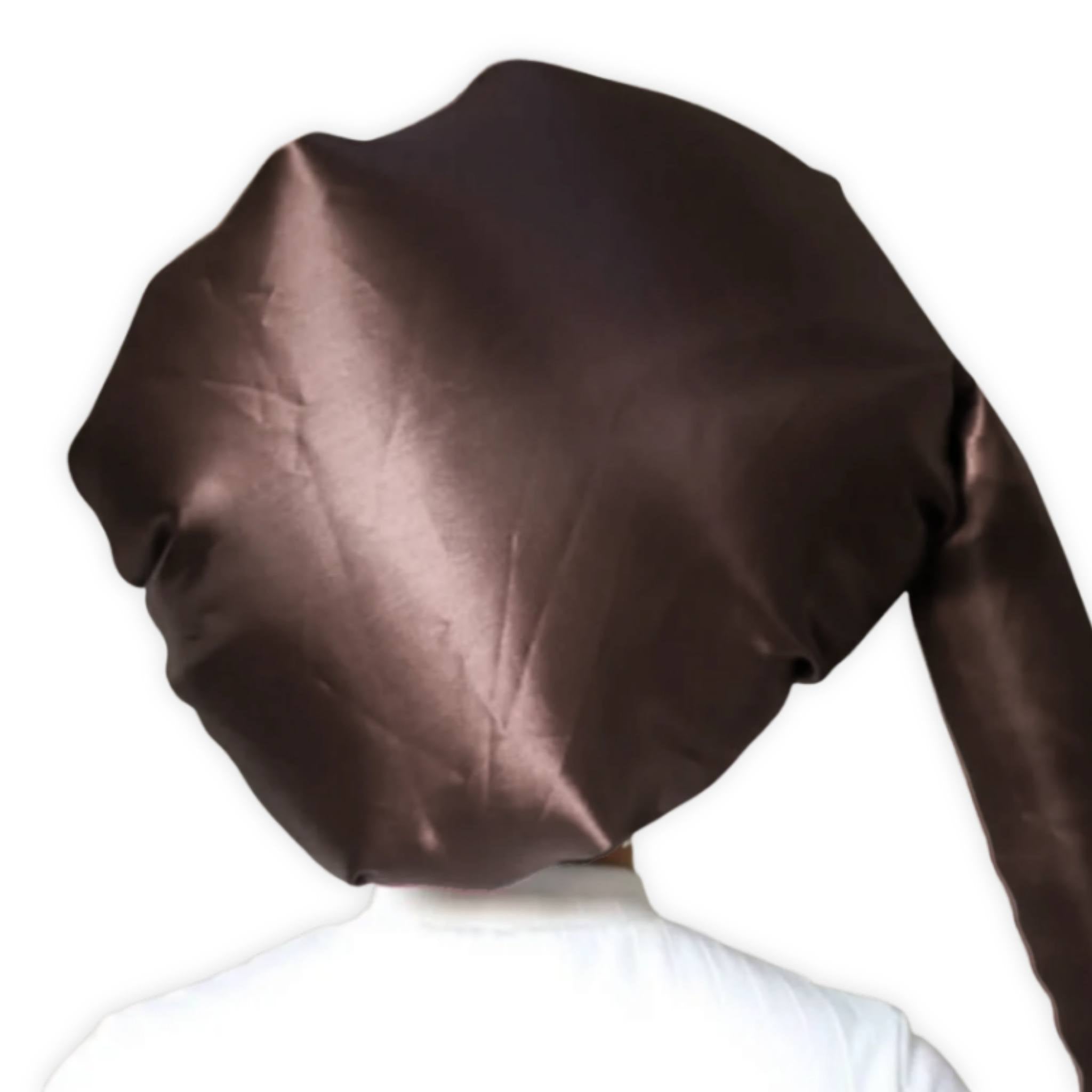 Touca Difusora de Cetim Chocolate - Turban