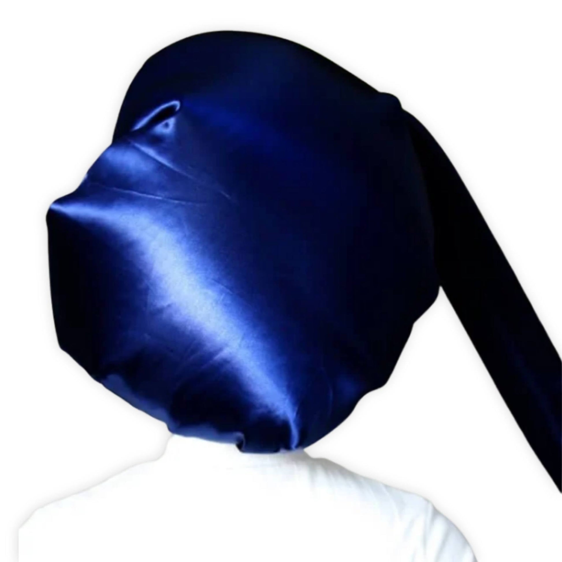 Touca Difusora de Cetim Azul Marinho - Turban
