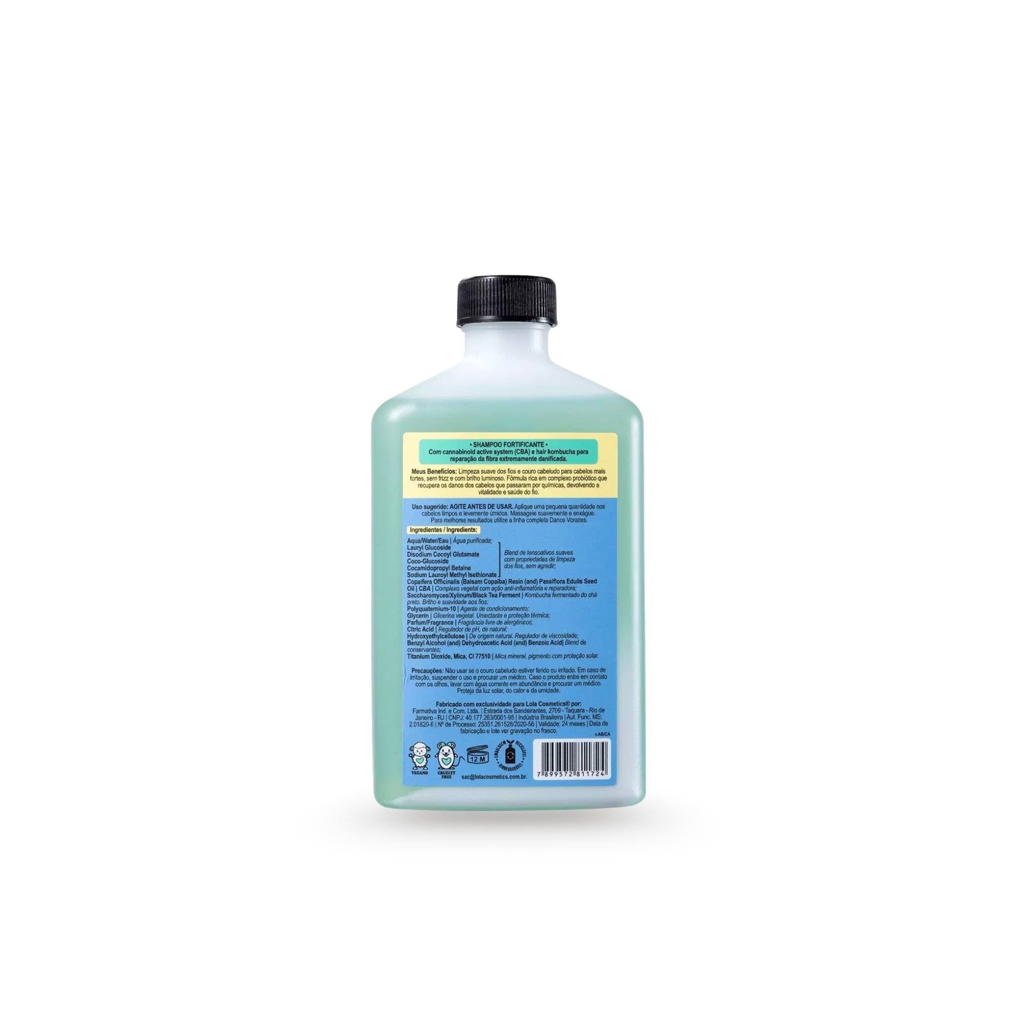 Danos Vorazes Shampoo Fortificante 250mL - Lola Cosmetics