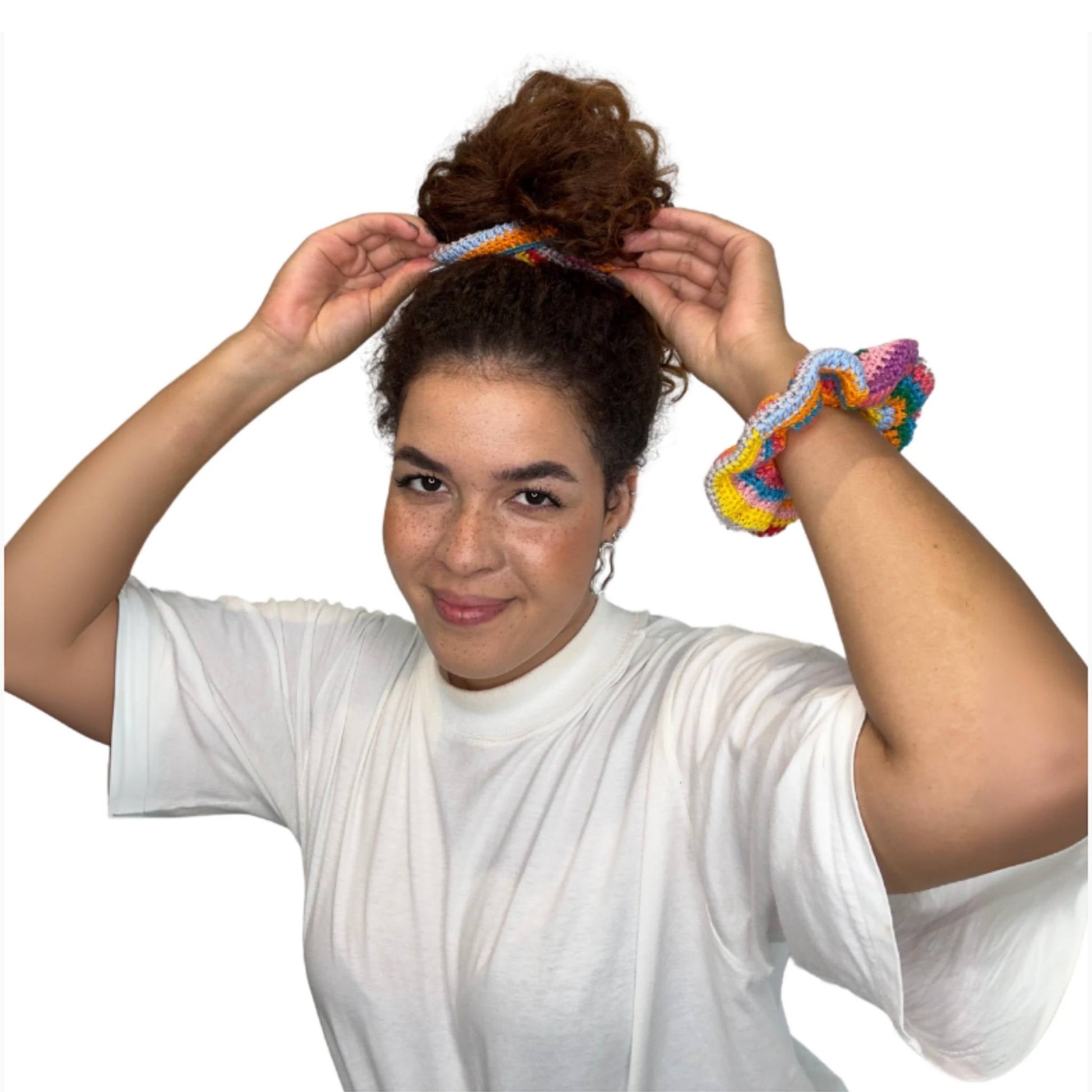 Xuxinha de Crochê Colorida - Turban