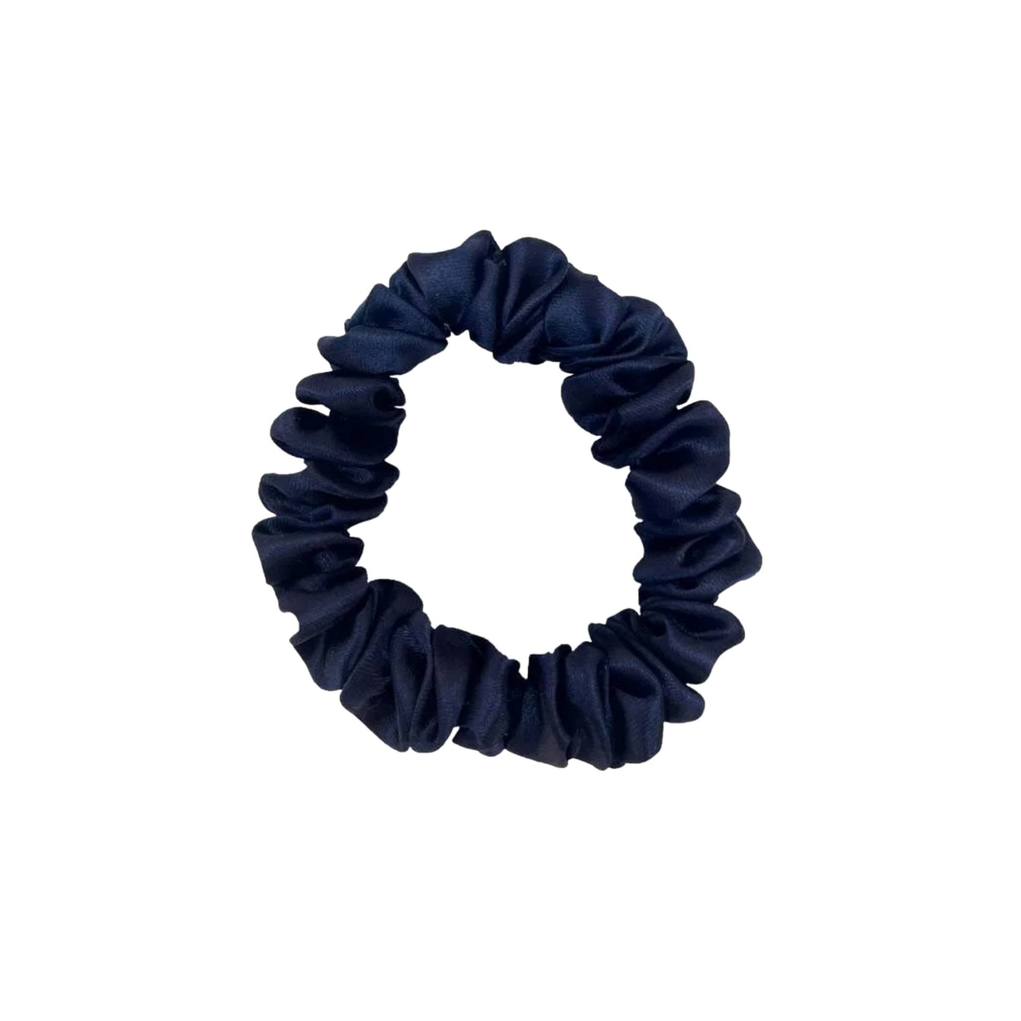 Xuxinha de Cetim Slim Azul Marinho - Turban