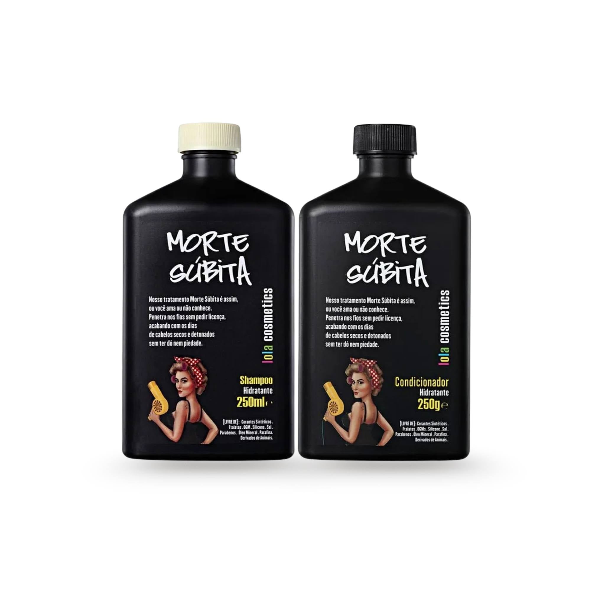COMBO Shampoo Hidratante Morte Súbita 250ml + Condicionador Hidratante Morte Súbita 250g - Lola Cosmetics